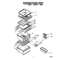 Whirlpool ED22DQXAB11 refrigerator shelf diagram