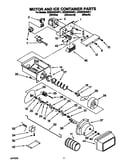 Motor and ice container