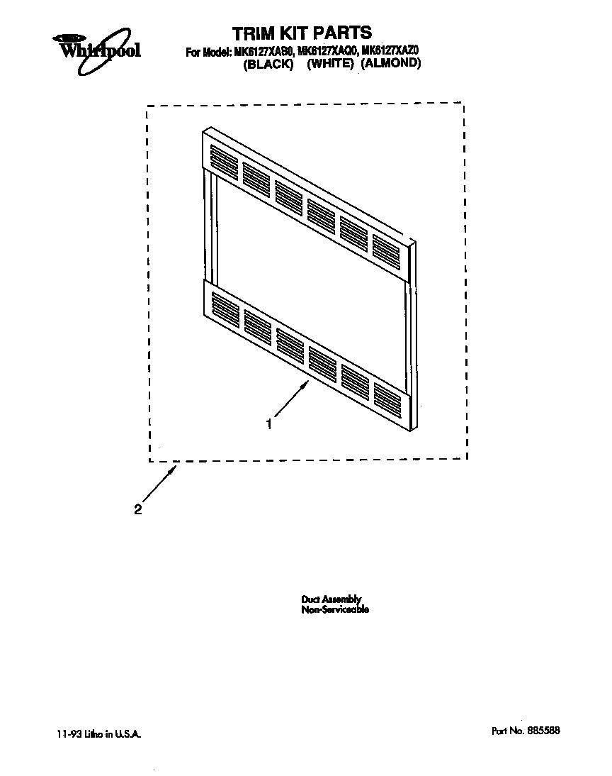 Trim kit parts