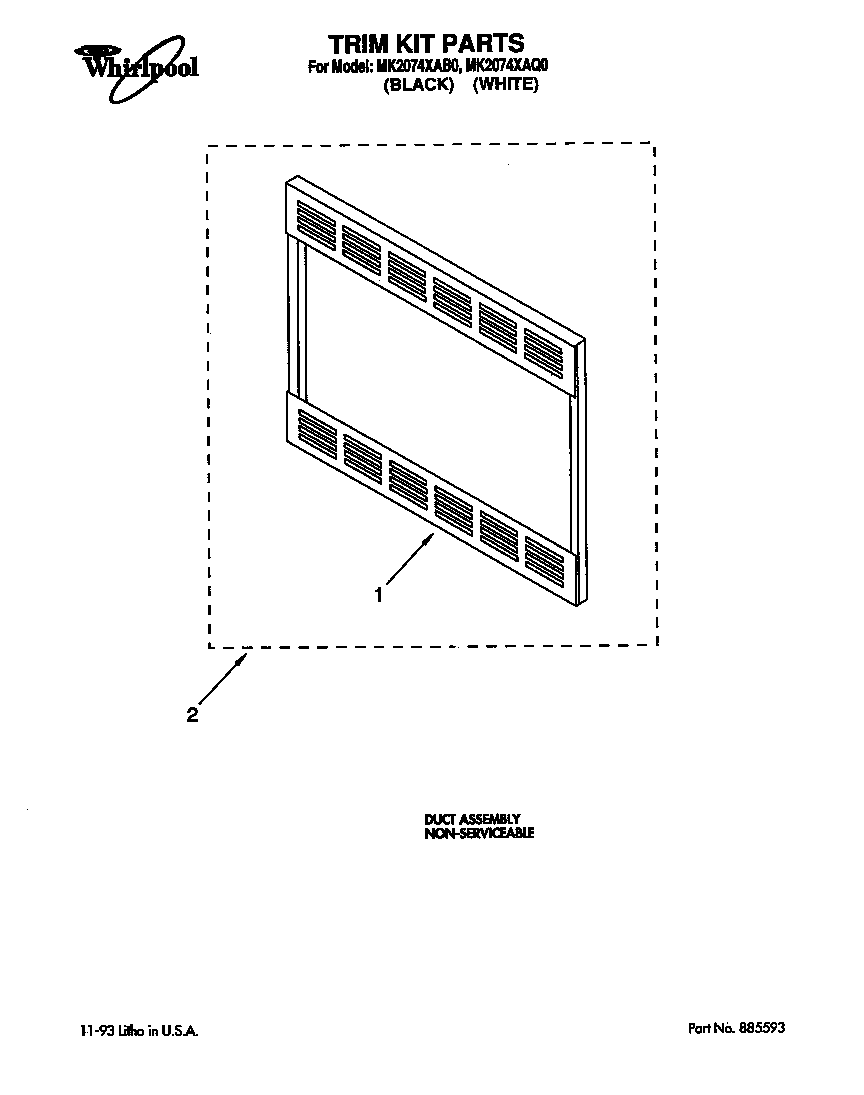 Trim kit parts
