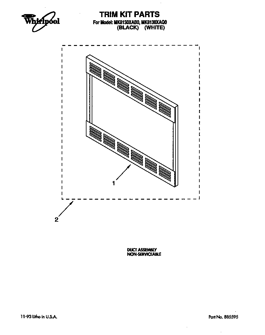 Trim kit parts