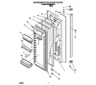 KitchenAid KSRB22QABL12 refrigerator door diagram