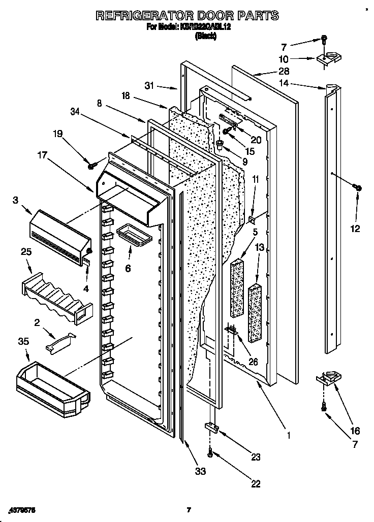 Refrigerator door
