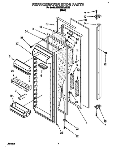 Refrigerator door