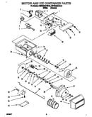 Motor and ice container