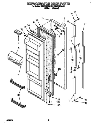 Refrigerator door