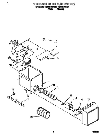 Freezer interior