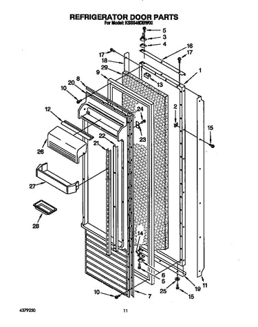 Refrigerator door