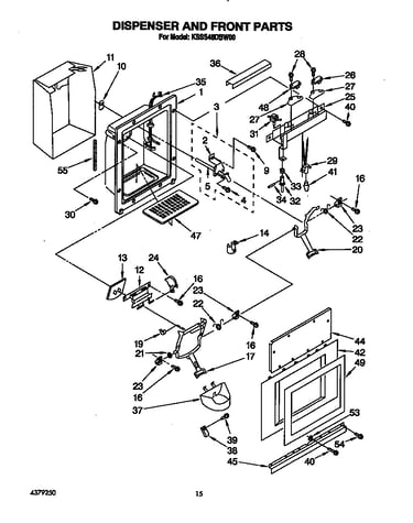 Dispenser and front