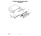 KitchenAid KSSS48DBW00 top grille and unit cover diagram