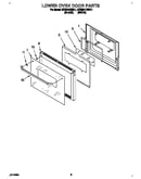Lower oven door
