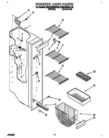 Freezer liner