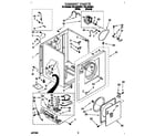 Roper RGL4622BL1 cabinet diagram