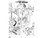 Roper RGL4632BL1 cabinet diagram