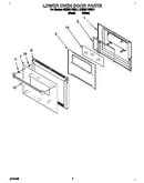 Lower oven door