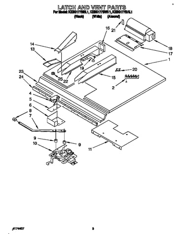 Latch and vent