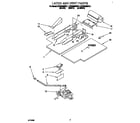 KitchenAid KEBS208BWH1 latch and vent diagram