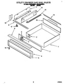 Utility drawer and rail