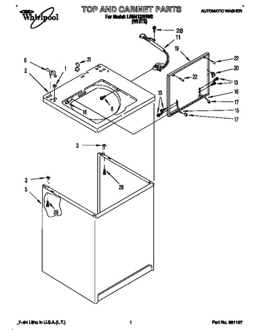 Top and cabinet