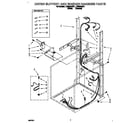 Whirlpool LTE6234AW1 dryer support and washer harness diagram