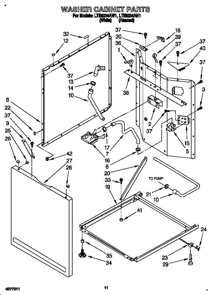 WASHER CABINET