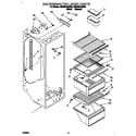 Whirlpool 4ED20ZKXBN00 refrigerator liner diagram