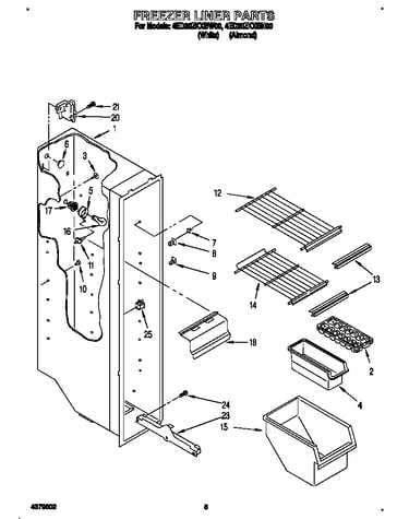 Freezer liner