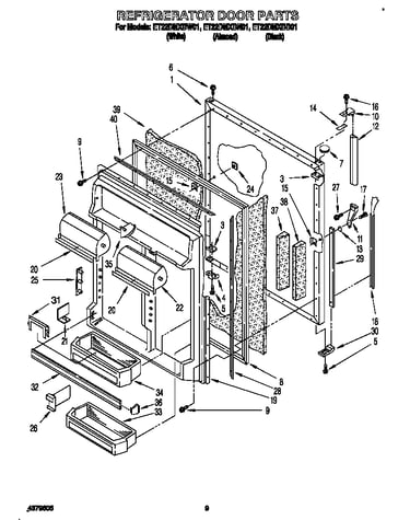 Refrigerator door