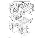 Whirlpool CCW5243W0 controls and rear panel diagram