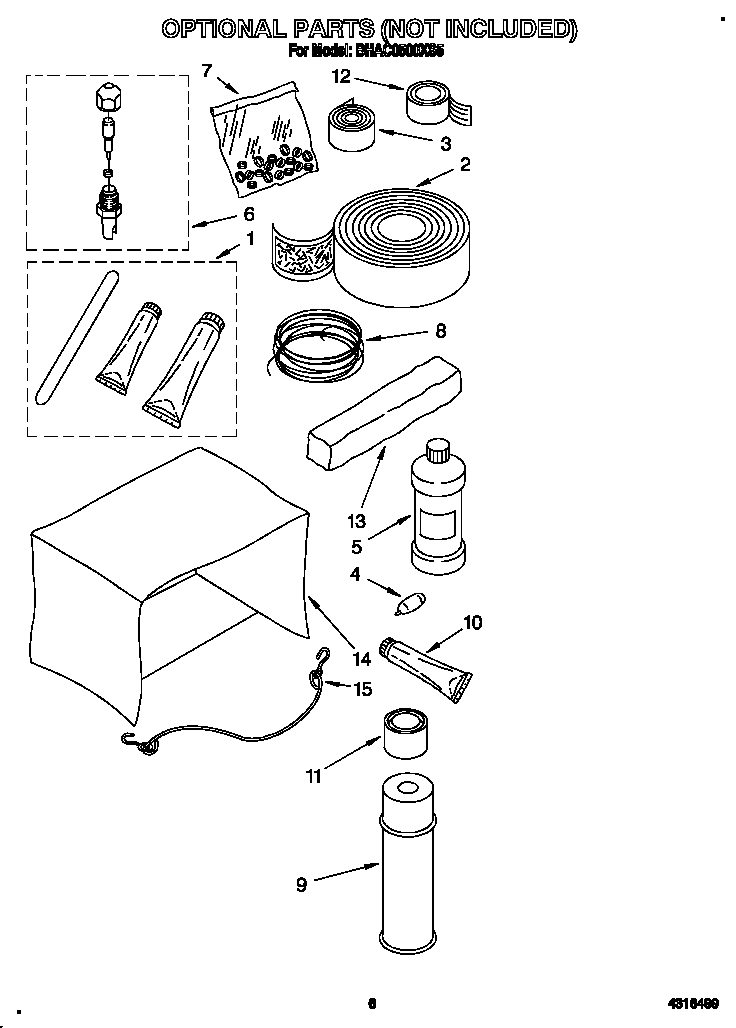 Optional parts (not included)