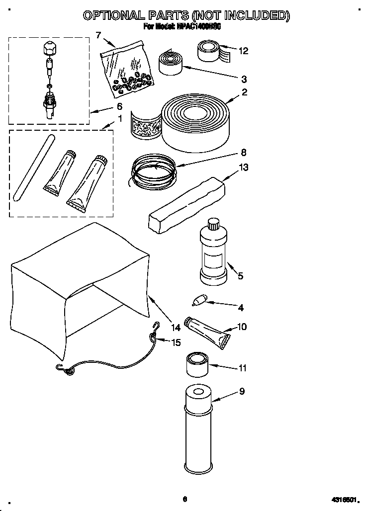 Optional parts (not included)