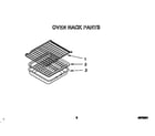 Whirlpool SF385PEYW3 oven rack diagram