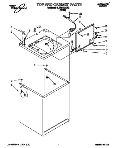 Top and cabinet