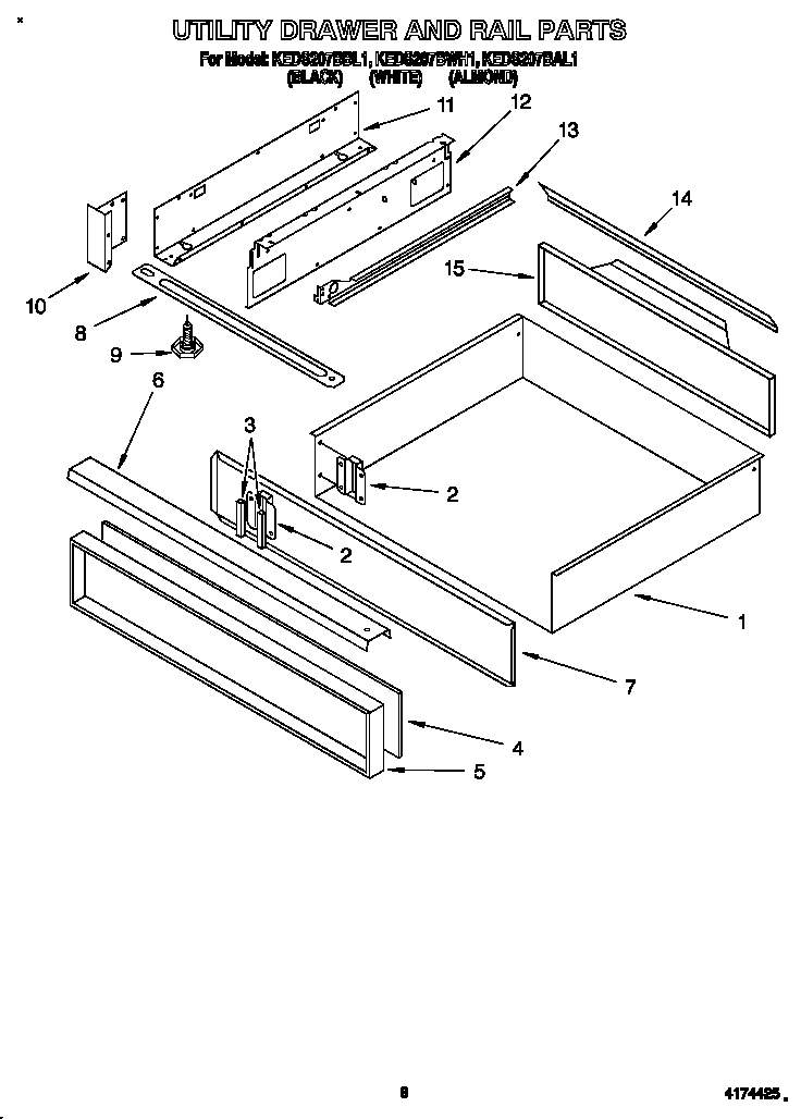 UTILITY DRAWER AND RAIL