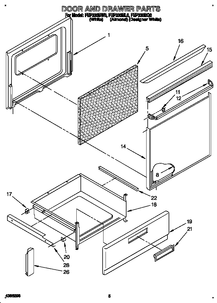 Door and drawer
