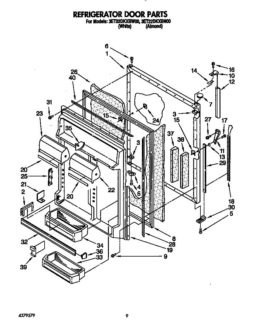 Refrigerator door