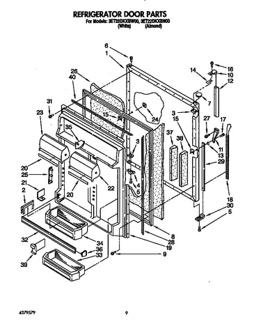 Refrigerator door
