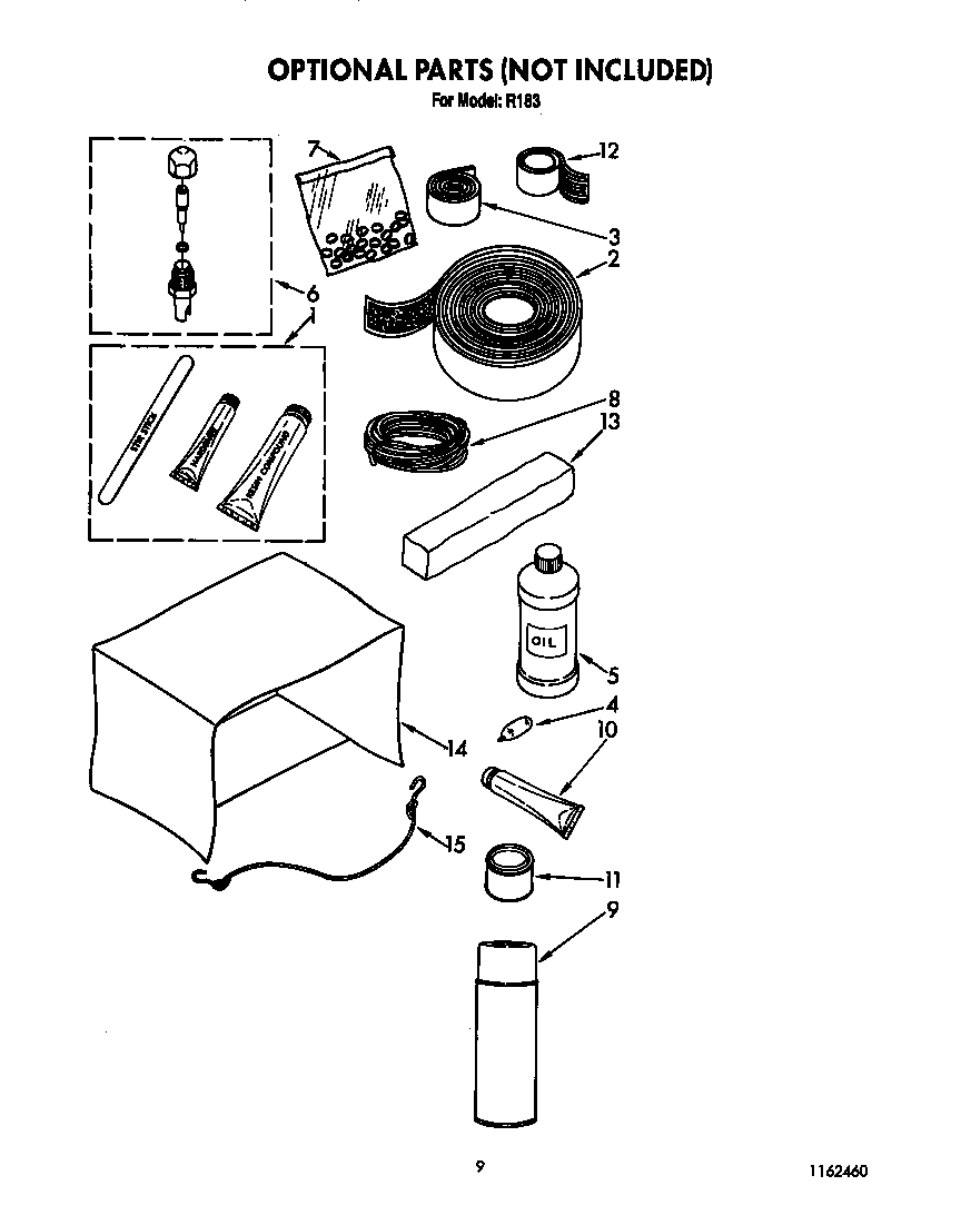 Optional parts (not included)