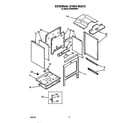 Whirlpool SF395PEWW1 external oven diagram