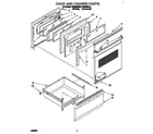 Estate FES350BL0 door and drawer diagram