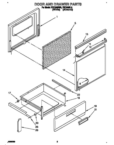 Door and drawer