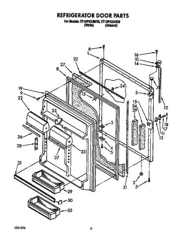 Refrigerator door