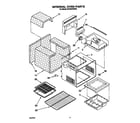 Whirlpool SF395PEWW2 internal oven diagram