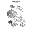 Whirlpool SF370PEWW3 internal oven diagram