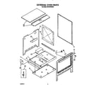 Whirlpool SF370PEWW3 external oven diagram