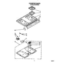 Whirlpool SF370PEWW3 cooktop diagram