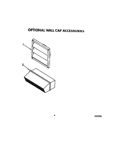Optional wall cap accessories