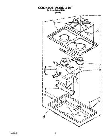 Cooktop module kit