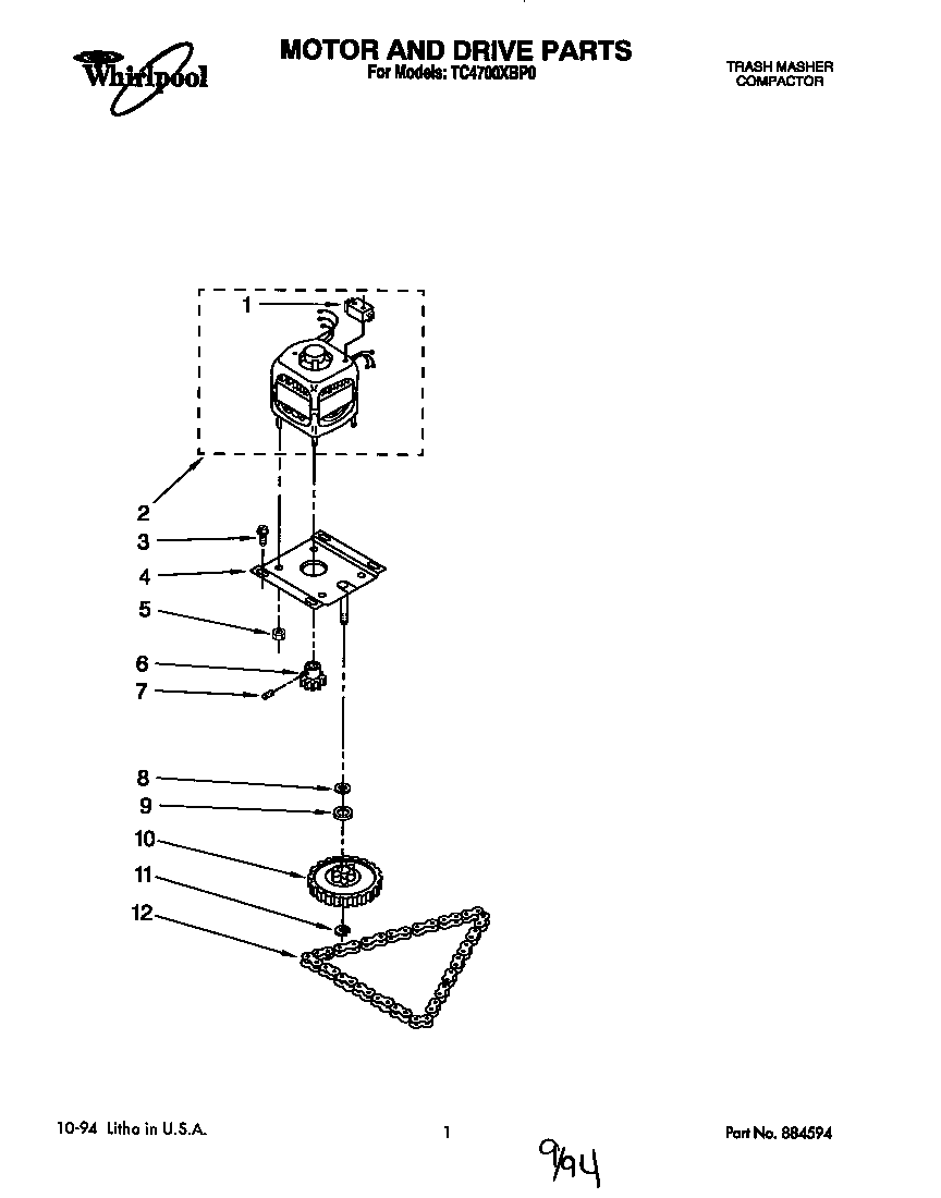 Motor and drive