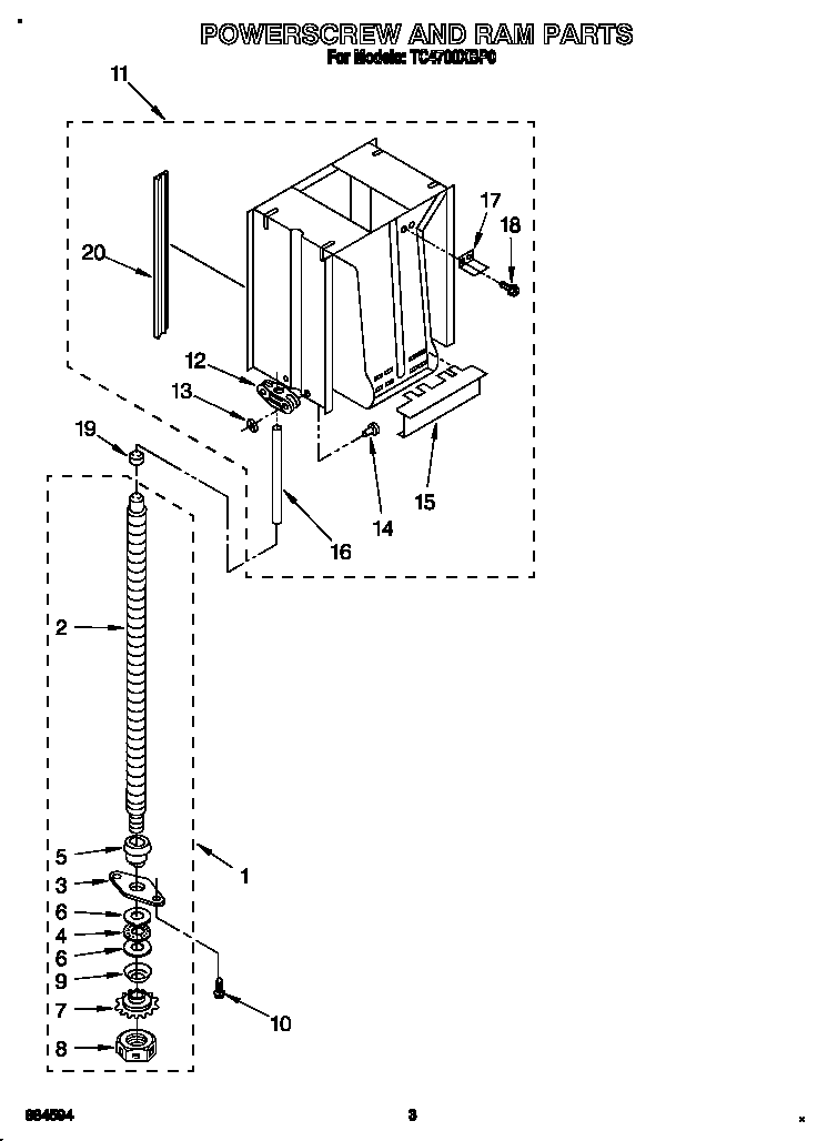 Powerscrew and ram